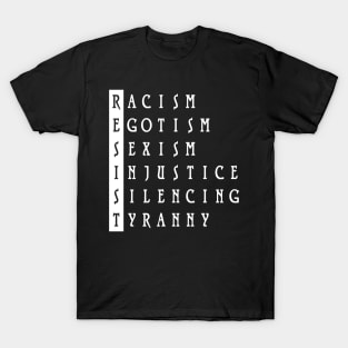 Resist : 45th president political protest T-Shirt